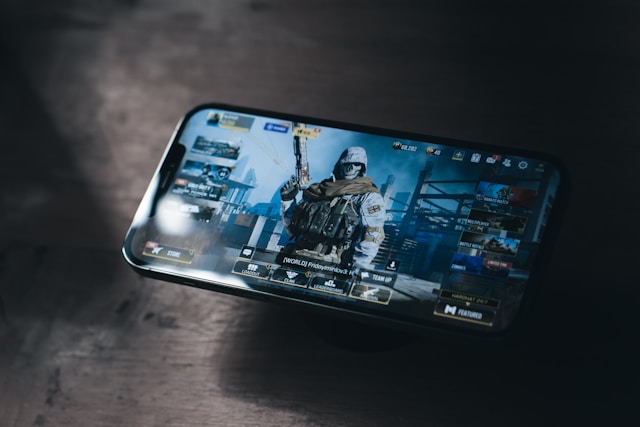 jeu Call of Duty Mobile sur un smartphone