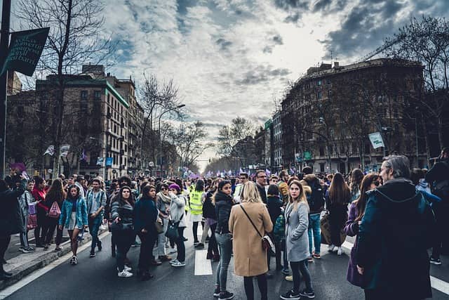 manifestation organisée par le syndicat CFDT