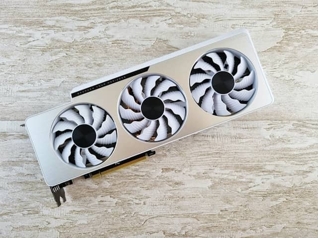 carte graphique Gigabyte vue du dessus