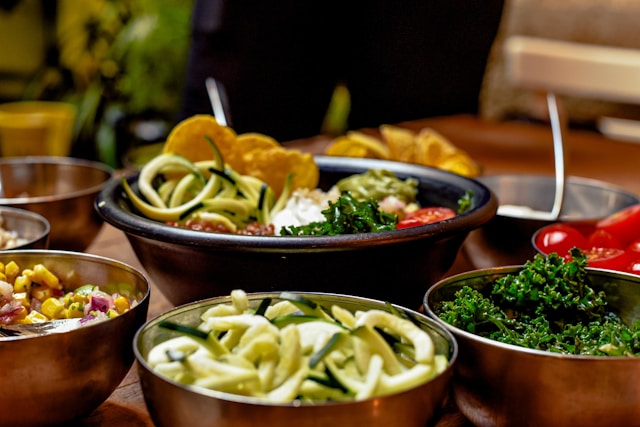 différents plats avec des produits HappyVore